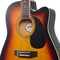 Jameson Guitars Full Size Thinline Acoustic Electric Guitar with Free Gig Bag Case & Picks